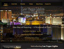 Tablet Screenshot of lasvegaslightsdancechallenge.com